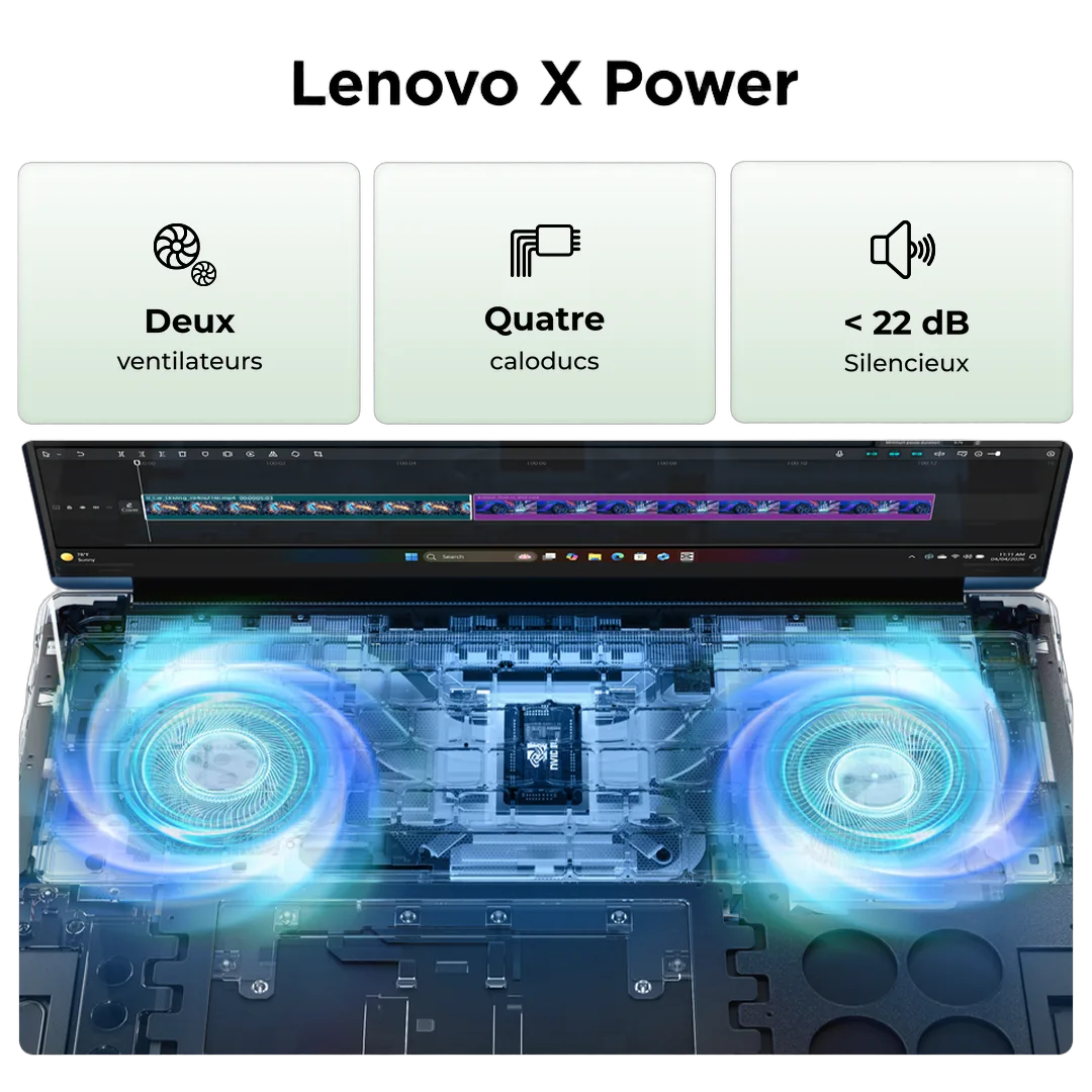 Lenovo Yoga 9 2-in-1 16N1X11 - 16" 2.8K OLED 120Hz RTX Spark N1X PRO 650 32Go 1To W11, vue 10