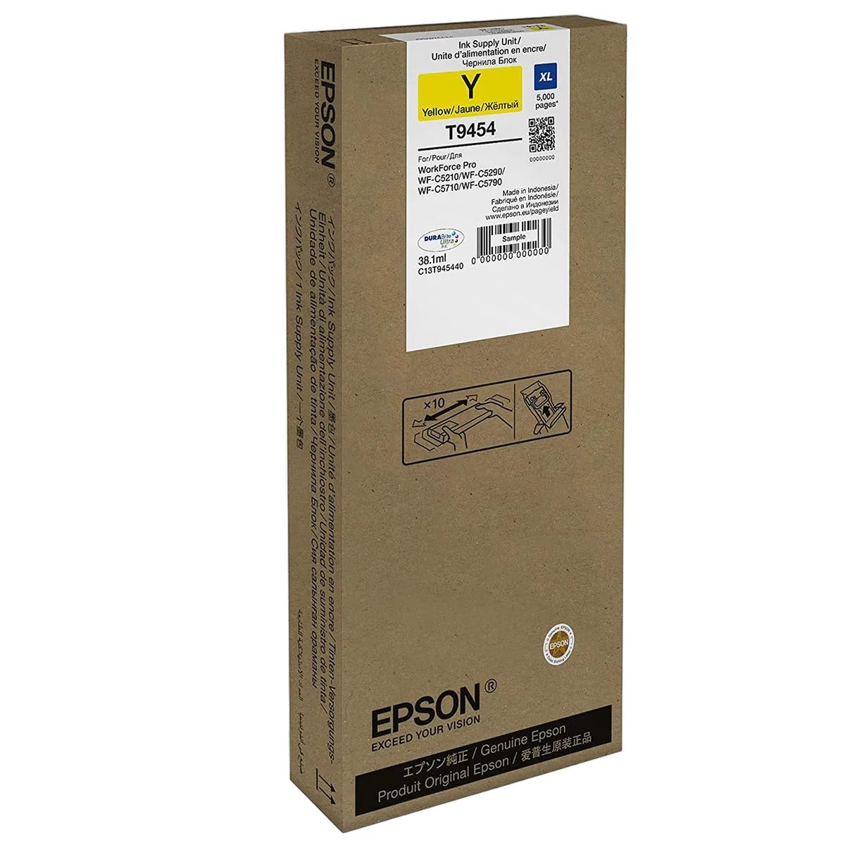 Epson Cartouche d'encre Jaune XL WF-C5 Series - T9454 — vue 1