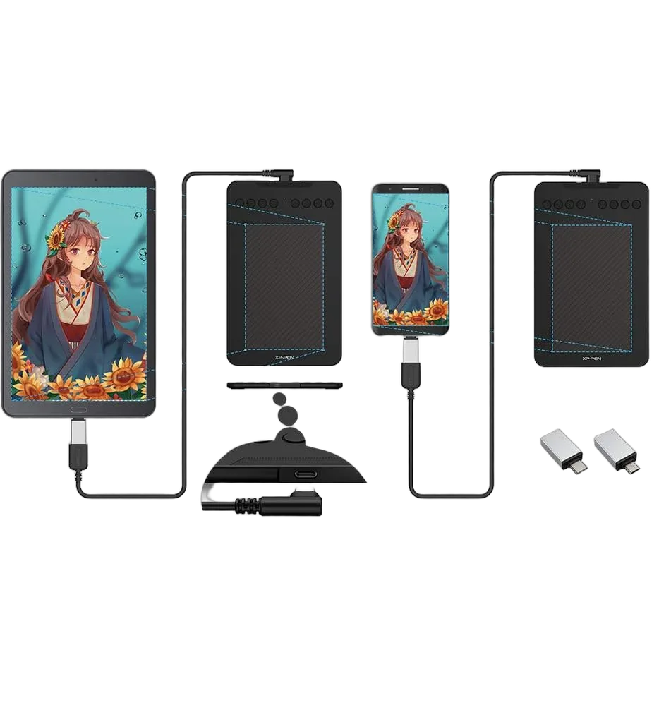 XPPEN DECO Mini7 V2 - 5080LPI 7" Noir — vue 4