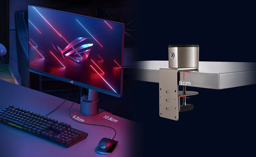 Asus ROG Monitor Desk Mount Kit ACL01 - pince en C — vue 4
