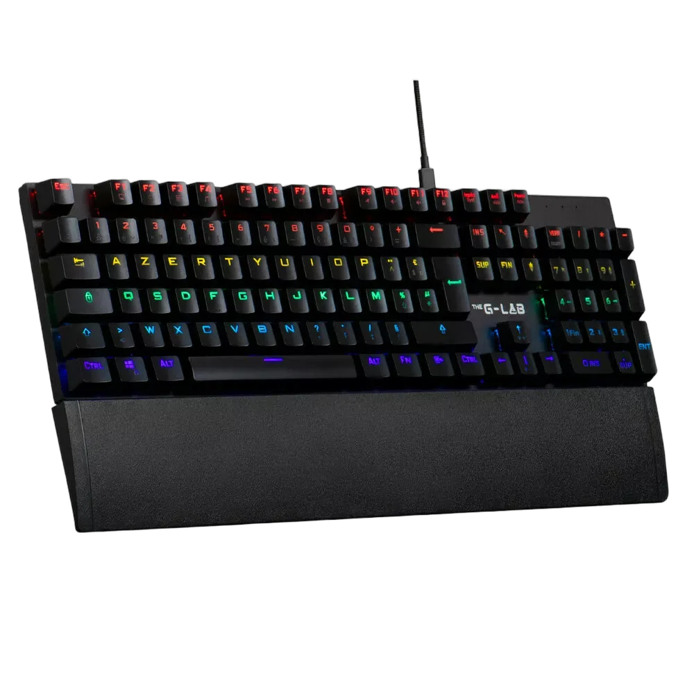 The G-LAB Keyz Carbon EX - Mécanique - Filaire - RGB - Noir-Seconde Vie — vue 1