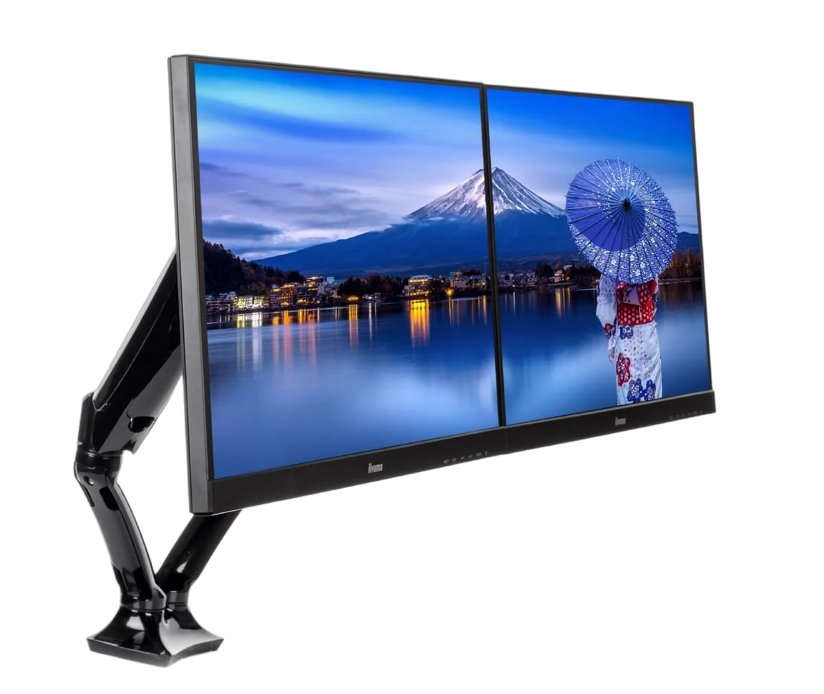 Iiyama DS3002C-B1 Bras pneumatique pour deux moniteurs bureautiques 27" max — vue 8