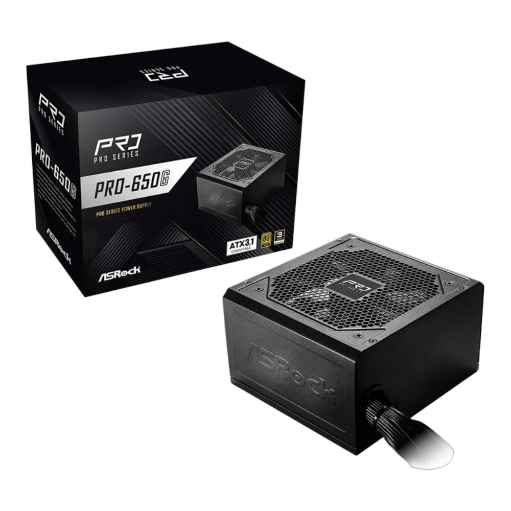 ASRock ATX 650W - 80+ Gold - PRO-650G — vue 1