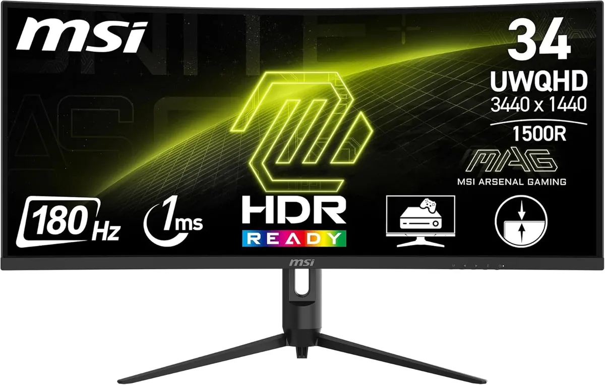 MSI MAG 342CQR E2 - 34"CURVE UWQHD 180Hz VA 4ms AdaptiveSync-Seconde Vie — vue 1