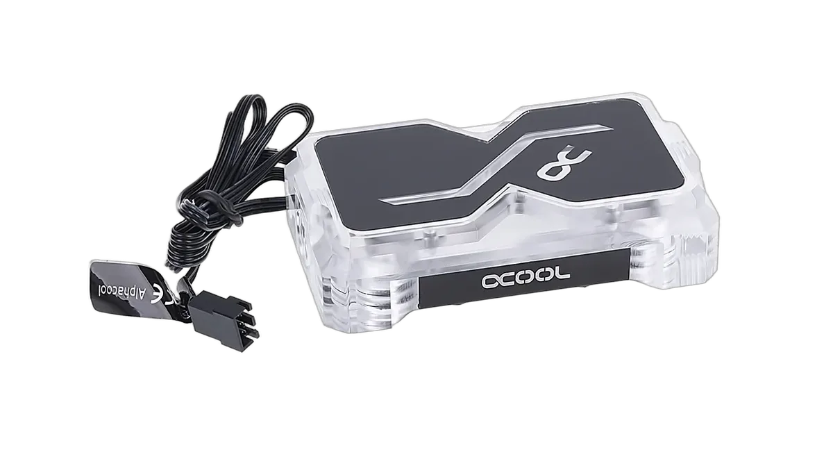 Alphacool GPX SLI Connector Dual - Acryl - Addressable RGB — vue 1
