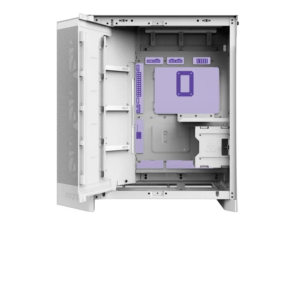 NZXT H9 Flow RGB Blanc - MT/Sans Alim/E-ATX — vue 12
