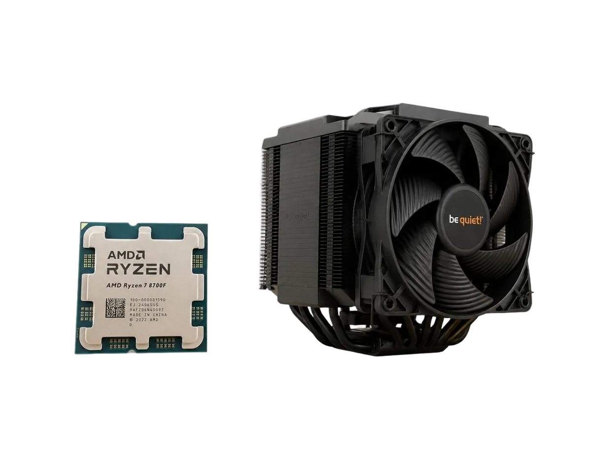 AMD Ryzen 7 8700F + Dark Rock 5 — vue 1