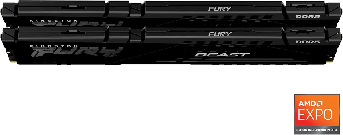 Kingston Fury Beast 32Go (2x16Go) DDR5 6000MHz CL 36 Noir — vue 2
