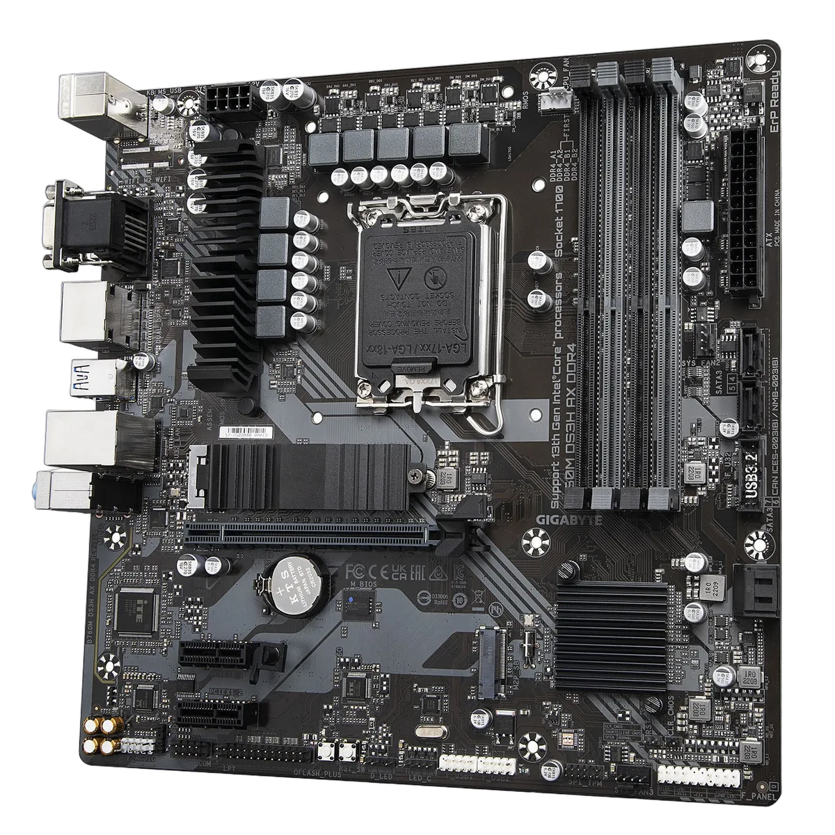 Gigabyte B760M DS3H DDR4 — vue 3
