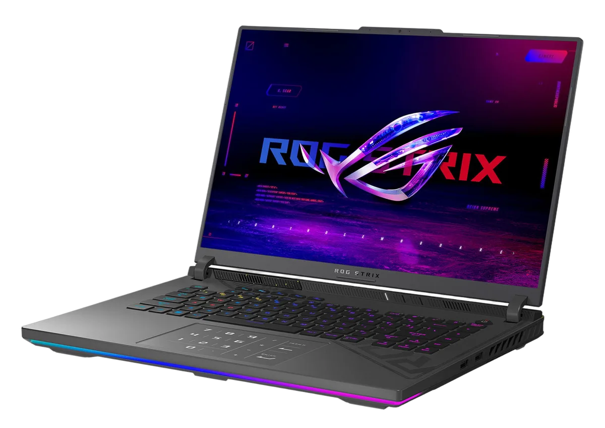 Asus ROG STRIX G16 - 16" FHD+ 165Hz Ryzen 9 8940HX RTX 5060 16Go 512Go W11 — vue 3
