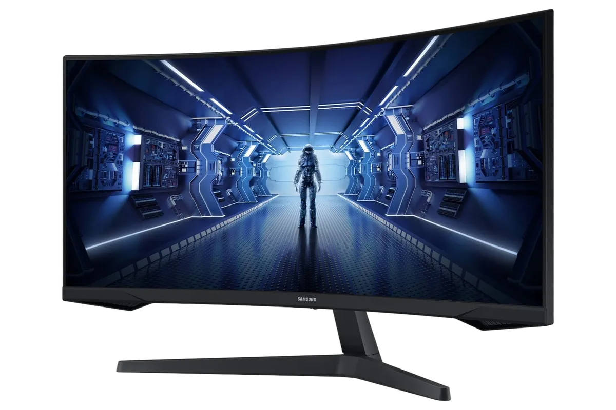 Samsung Odyssey G5 LC34G55TWWPXEN - 34" CURVE UWQHD 165Hz 1ms VA FreeSync Premium — vue 5