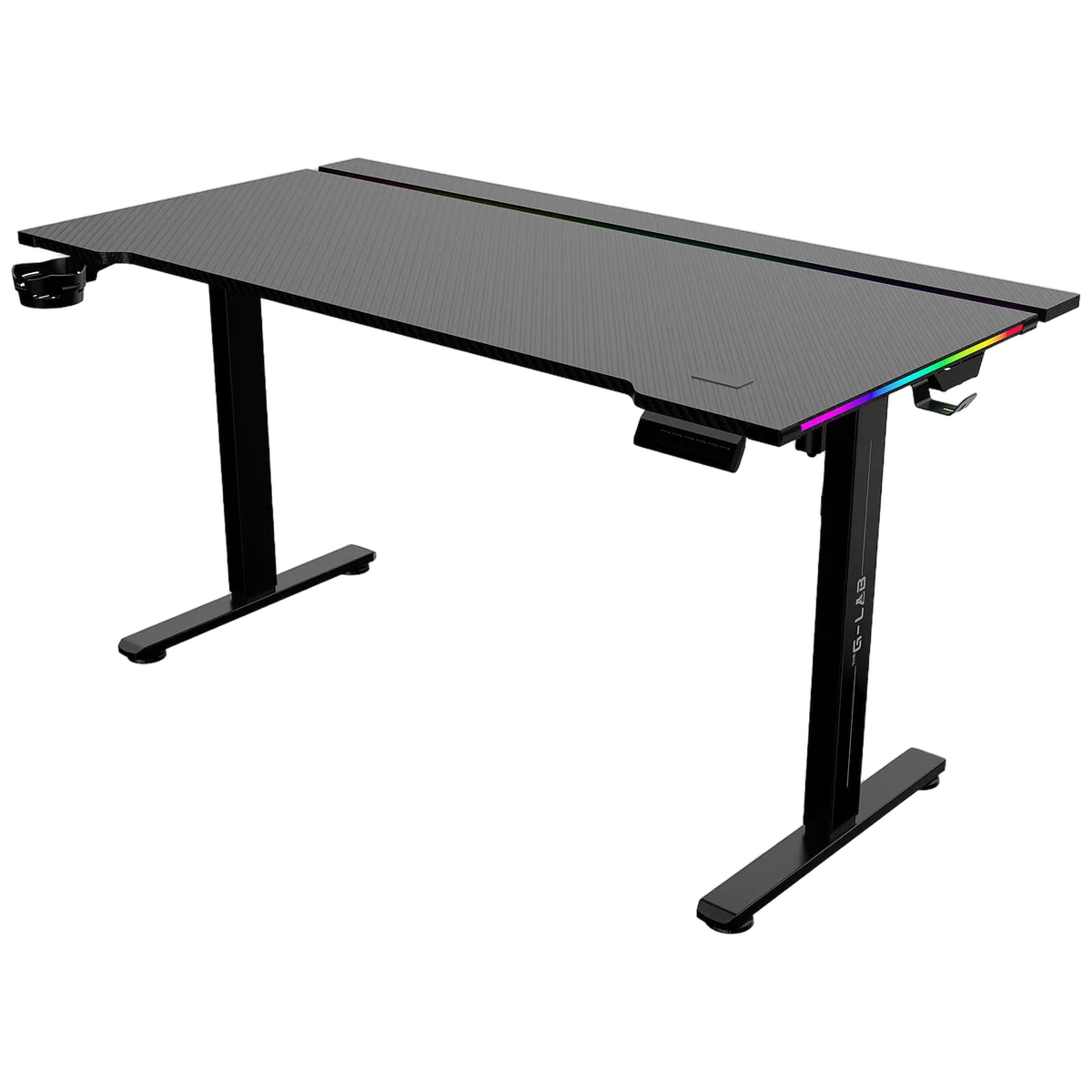 The G-LAB K-Desk Platinium RGB/Noir — vue 1