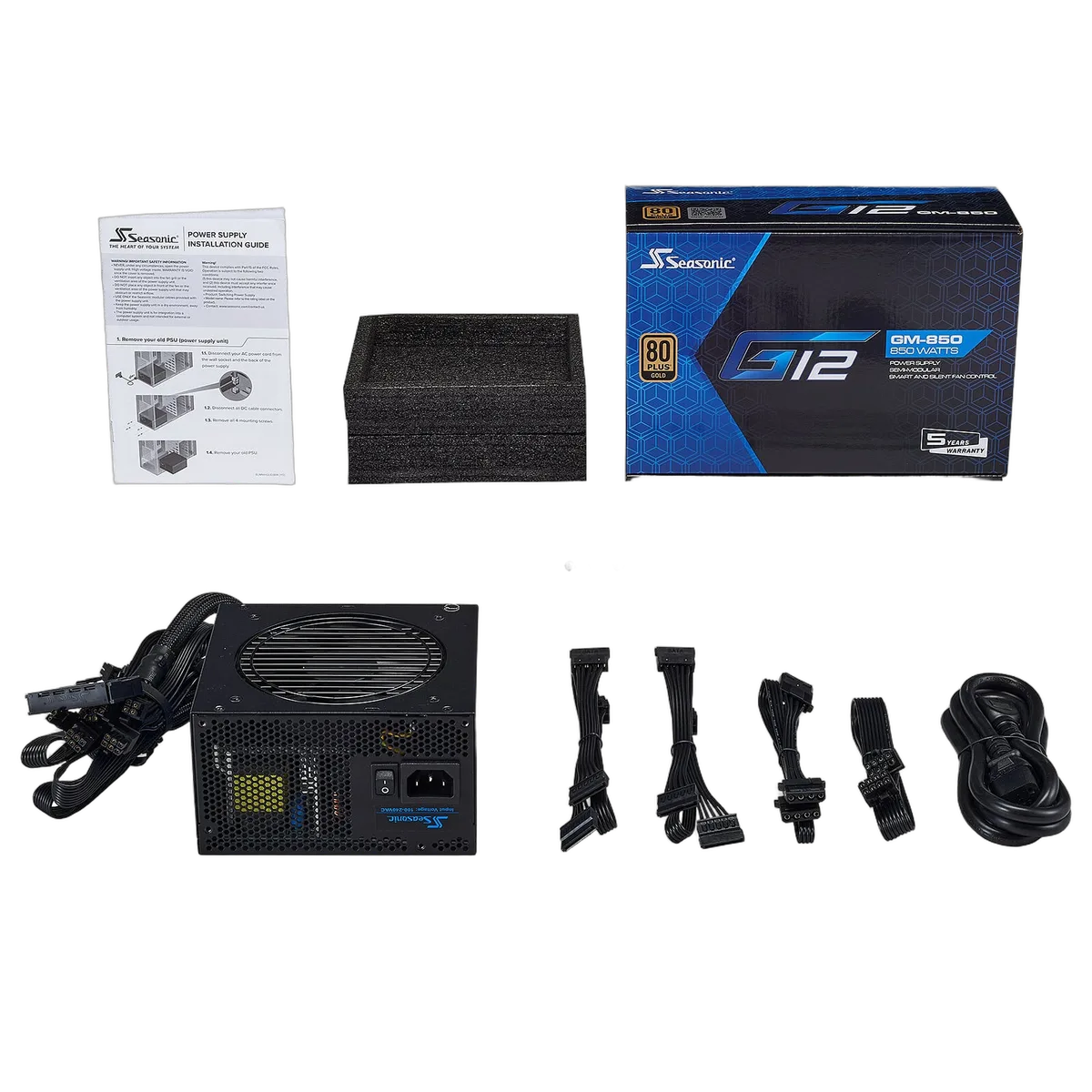 Seasonic ATX 850W 80+ Gold - G12 GM-850 - SSR-850FM — vue 2