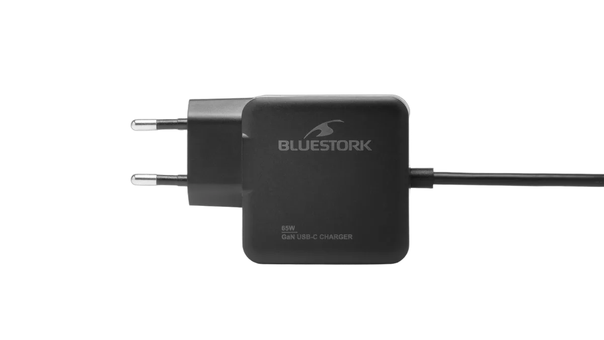 Bluestork Chargeur GaN/Power Delivery USB-C - 65W - 1,5m - Noir — vue 2