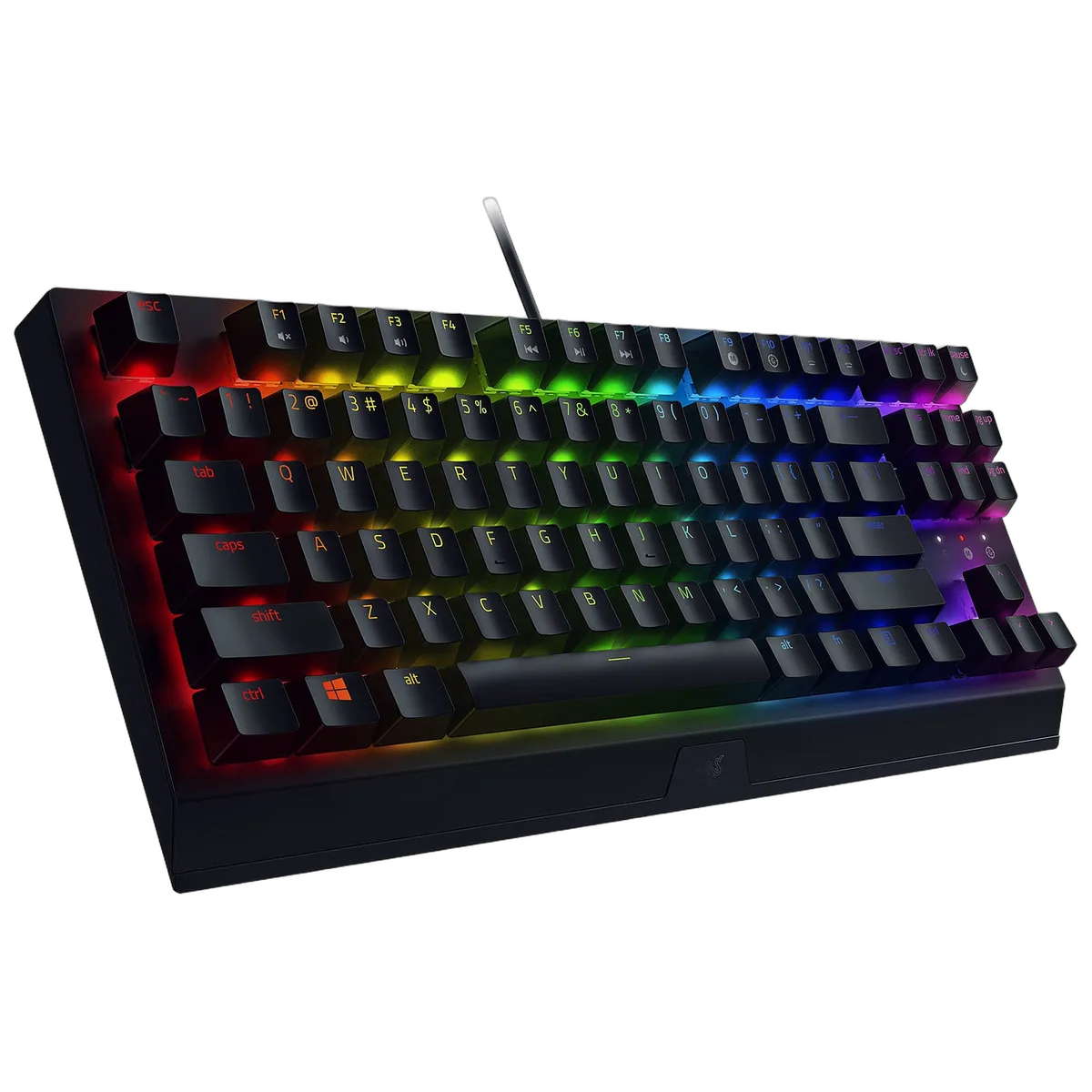 Razer BlackWidow V3 TKL - Mécanique (Switchs Verts) - Filaire - RGB - Noir — vue 3