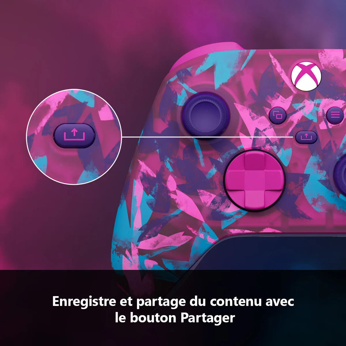 Microsoft Manette Xbox Sans-fil Heart Breaker - Violet — vue 5