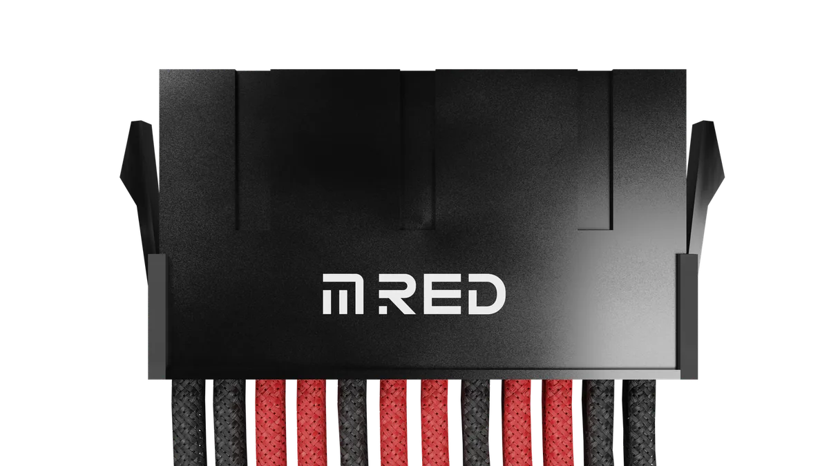 M.RED Kit ext. 7 Câbles tressés Ultimate - Noir Rouge — vue 1