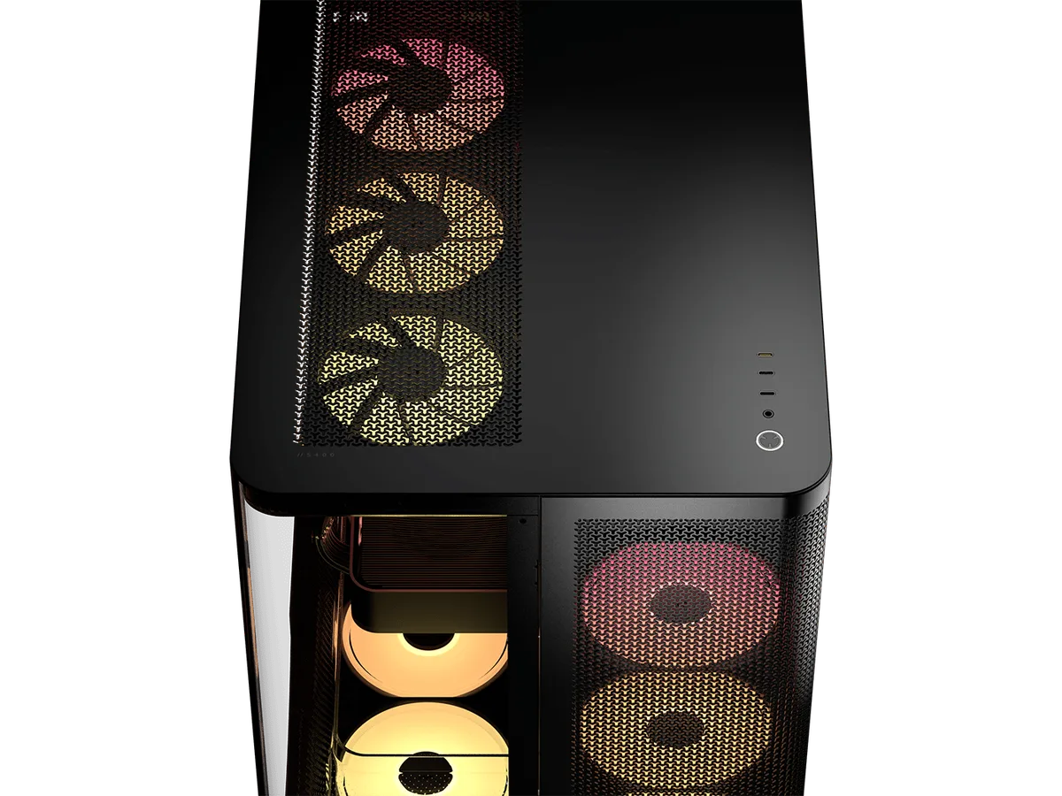 Corsair Air 5400 LX-R RGB Link Noir - MT/Sans Alim/E-ATX — vue 10