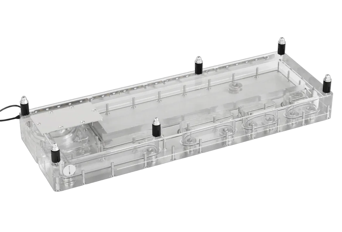 Alphacool Core Distro Plate 420 Left D5 avec pompe VPP Apex — vue 3