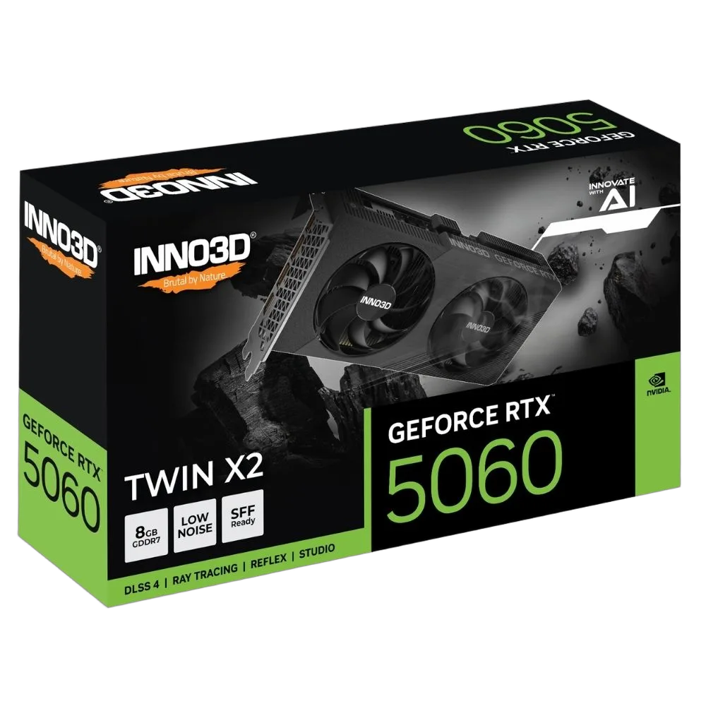 Inno3D GEFORCE RTX 5060 TWIN X2 V2 — vue 3