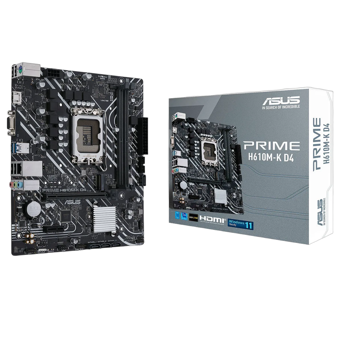 Asus PRIME H610M-K D4 — vue 1