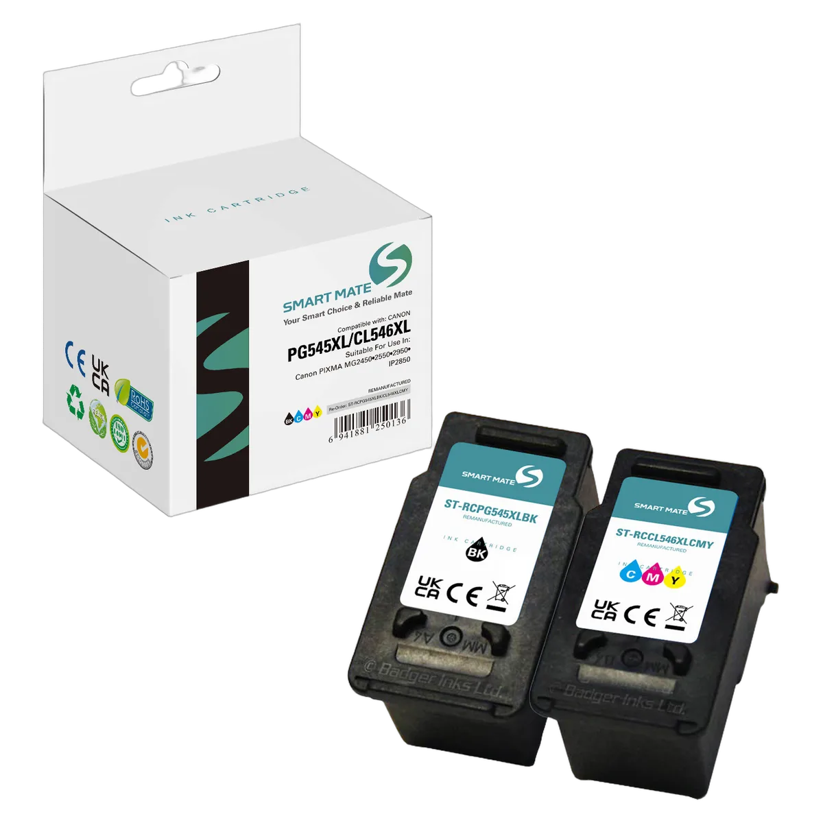 Compatible Canon Pack Noir et Couleurs PG-545XL/CL-546XL — vue 1