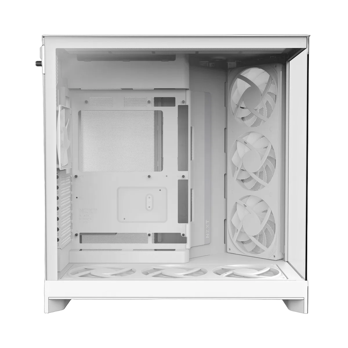 NZXT H9 Flow RGB+ Blanc - MT/Sans Alim/E-ATX — vue 2