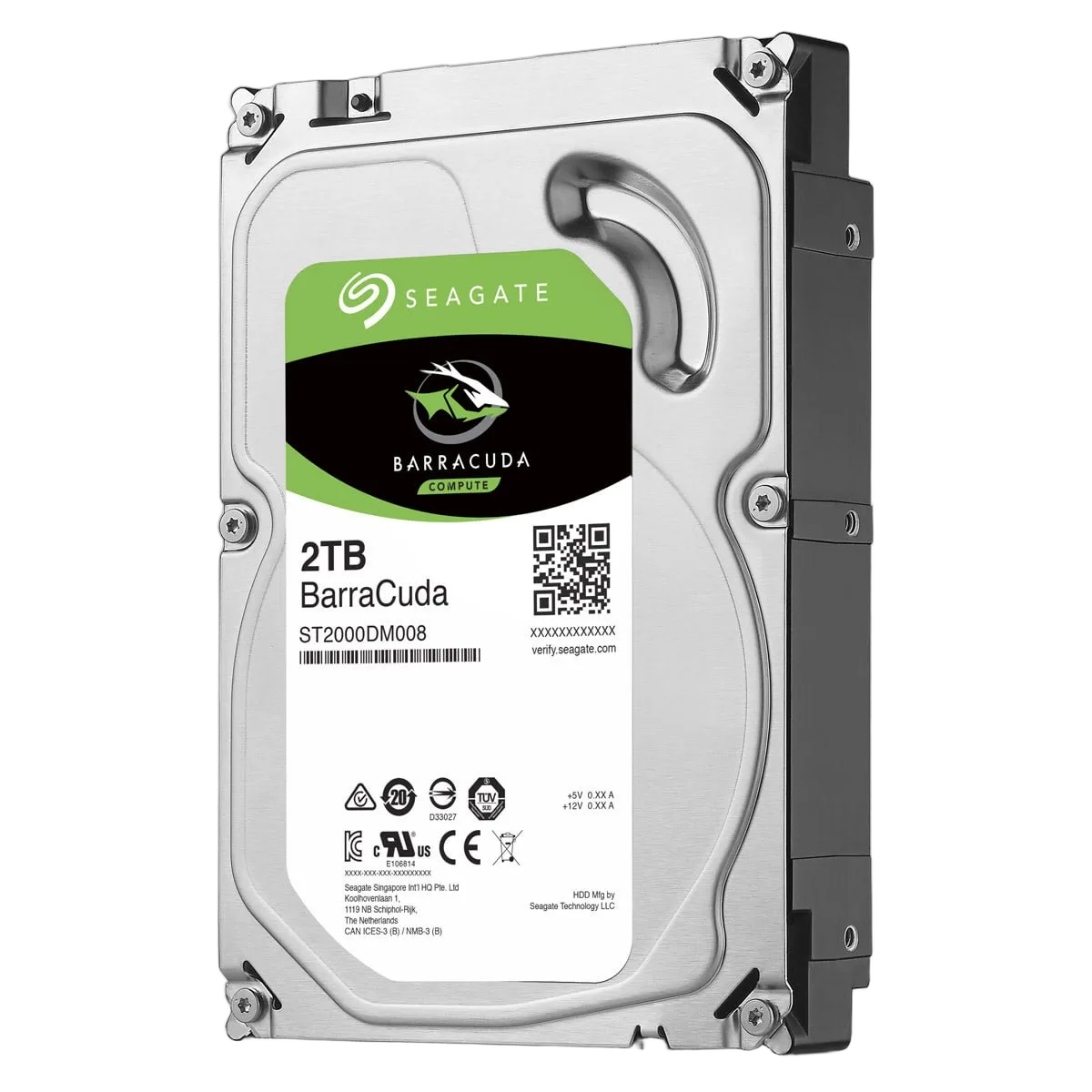 Seagate 2To BarraCuda - ST2000DM008 — vue 3