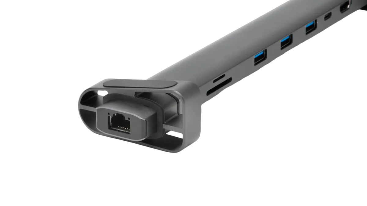 Bluestork HUB USB-C/10 ports/Gris — vue 5