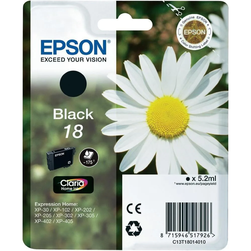 Epson Cartouche T1801 Noir — vue 1