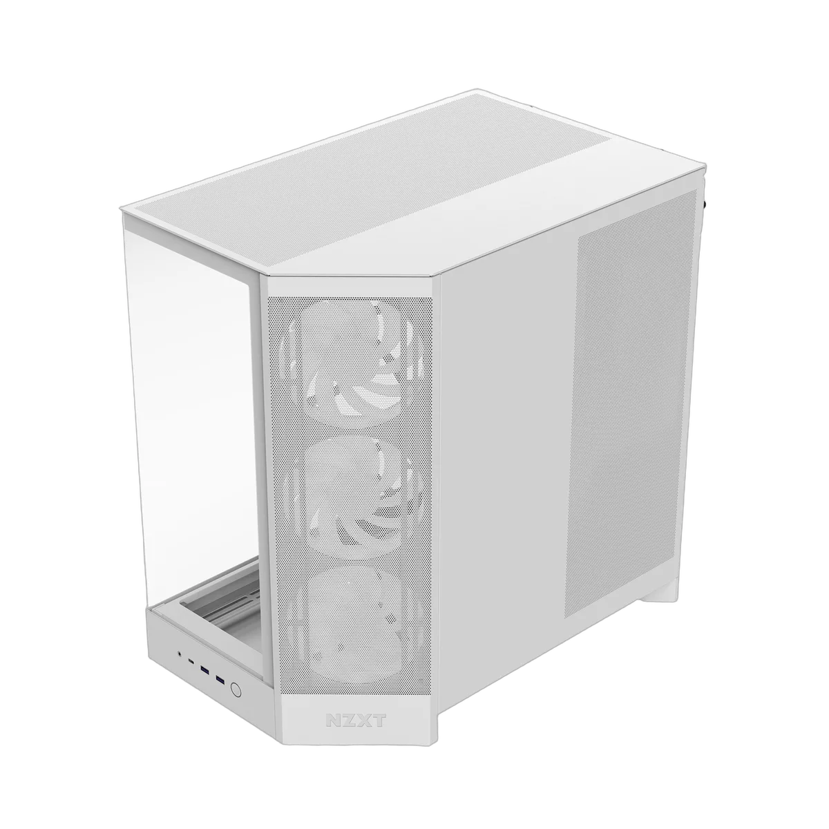 NZXT H9 Flow RGB Blanc - MT/Sans Alim/E-ATX — vue 4