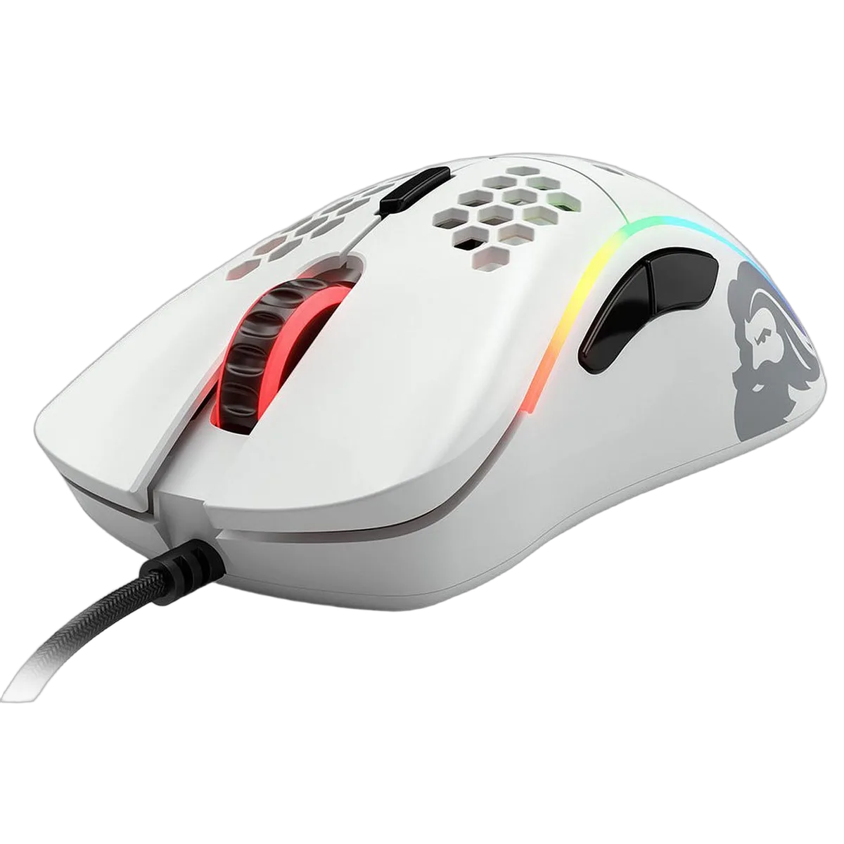 Glorious Model D - Filaire - RGB - Blanc — vue 4