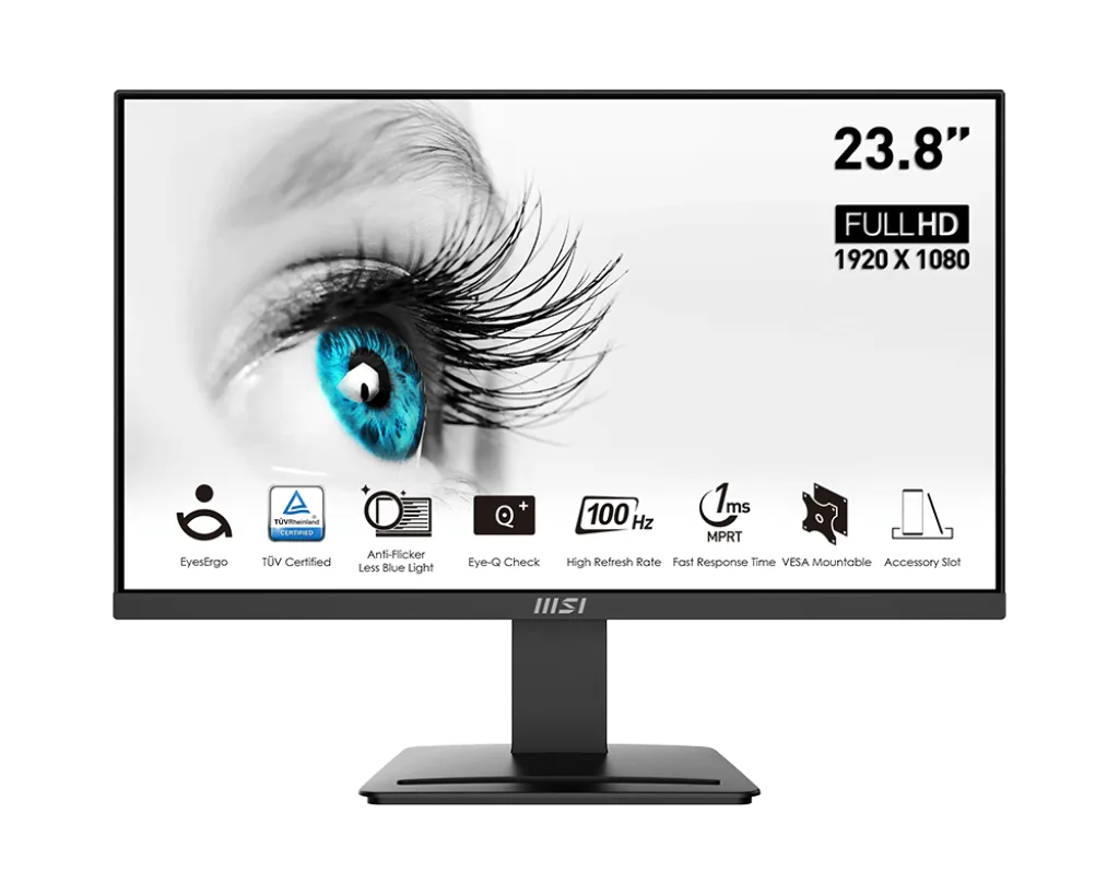 MSI PRO MP2412 - 24" FHD 100Hz VA 1ms FreeSync — vue 1