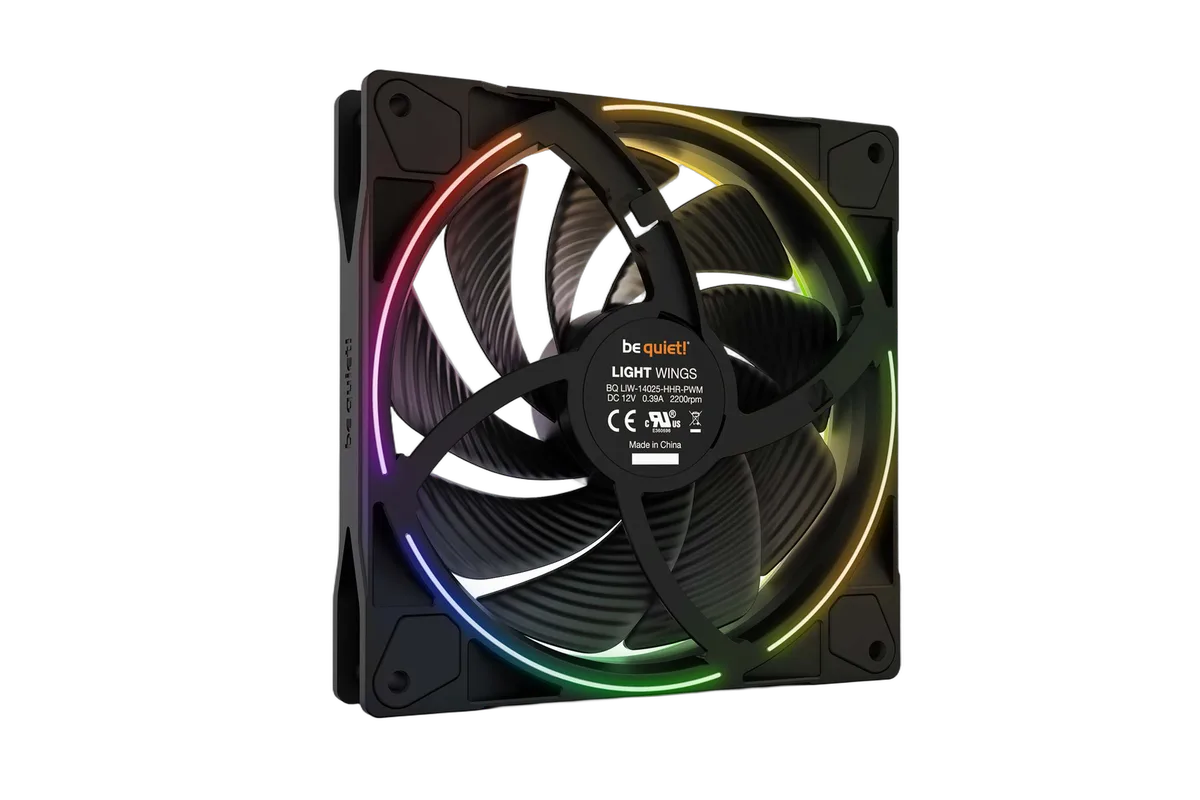 be quiet! Pack de 3 Light Wings 140mm PWM ARGB High Speed — vue 4