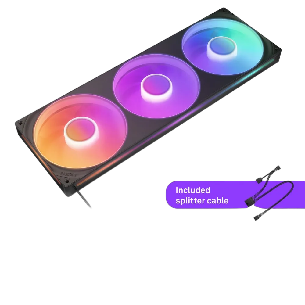 NZXT F420RGB Core Fan (Single Frame) - Noir — vue 8