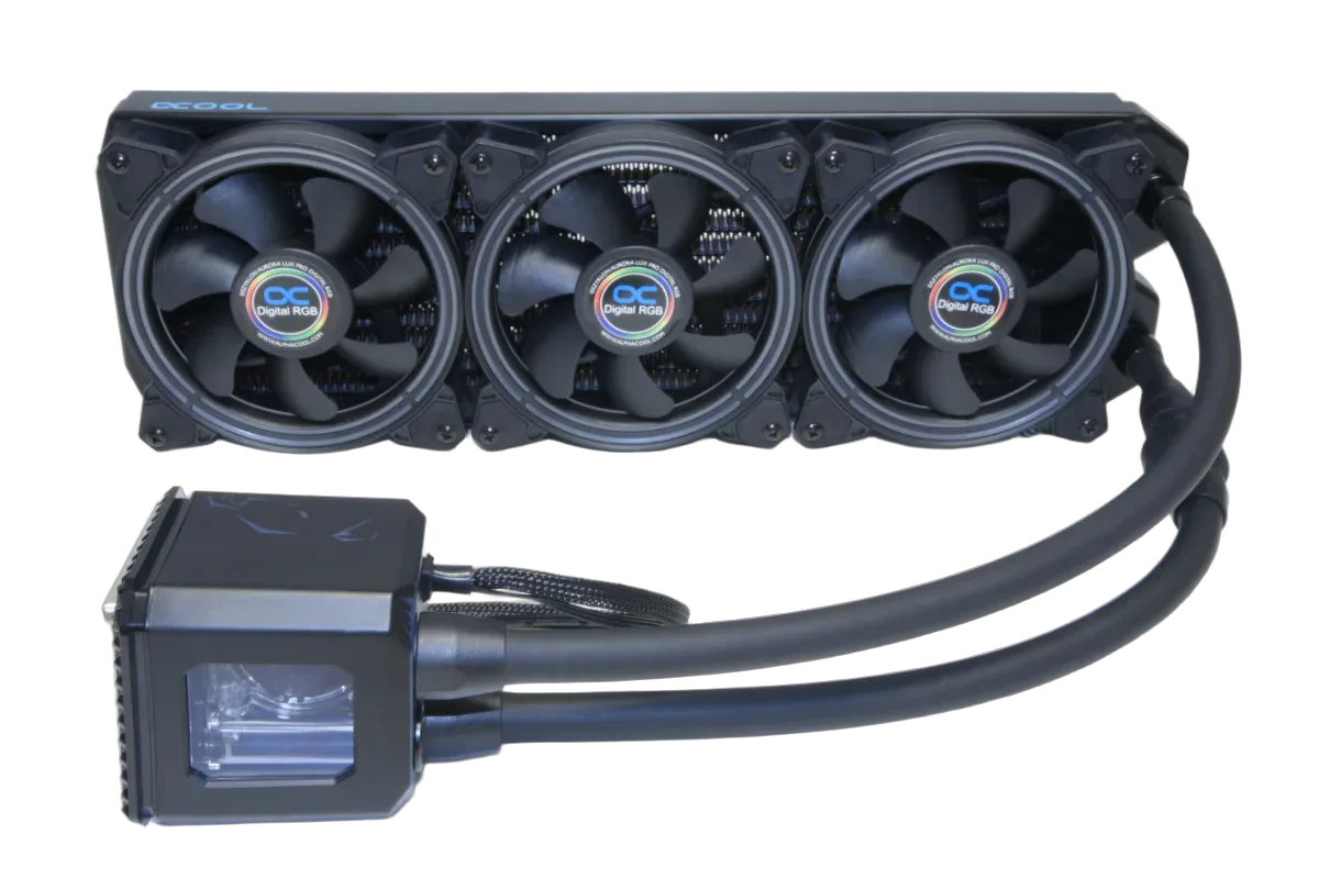 Alphacool Eisbaer Aurora 360mm CPU - Noir ARGB V1.1 — vue 3