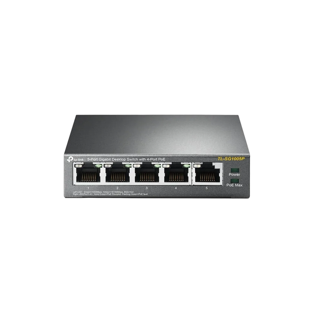 TP-Link TL-SG1005P - 5 Ports Gigabit dont 4 PoE — vue 1