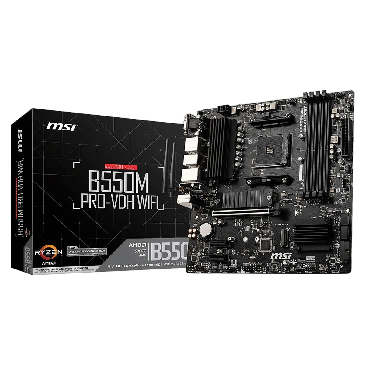 MSI B550M PRO-VDH WIFI — vue 1