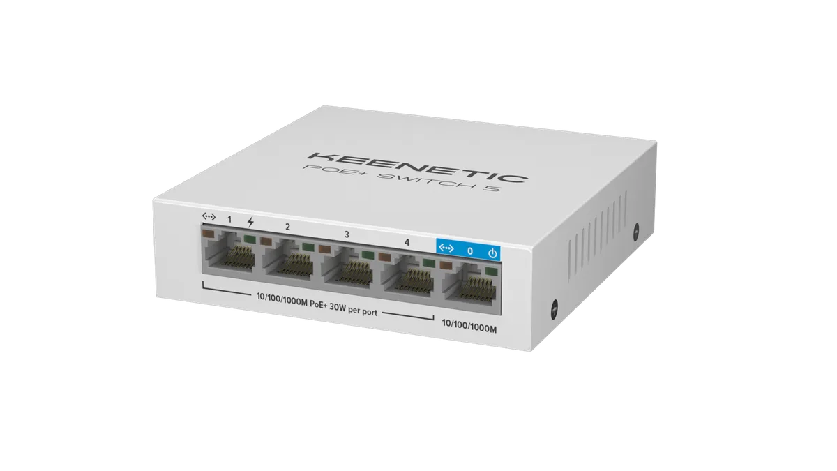 KEENETIC 5 Ports 10/100/1000 - 4 Ports PoE+ - KN-4610-01-EU — vue 1