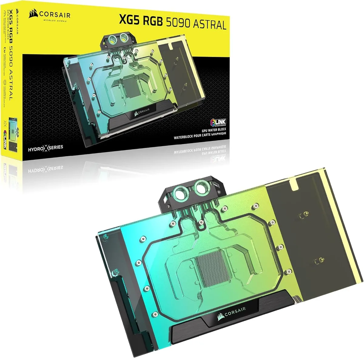 Corsair Waterblock GPU Hydro X Series XG5 RGB 5090 ASTRAL — vue 1