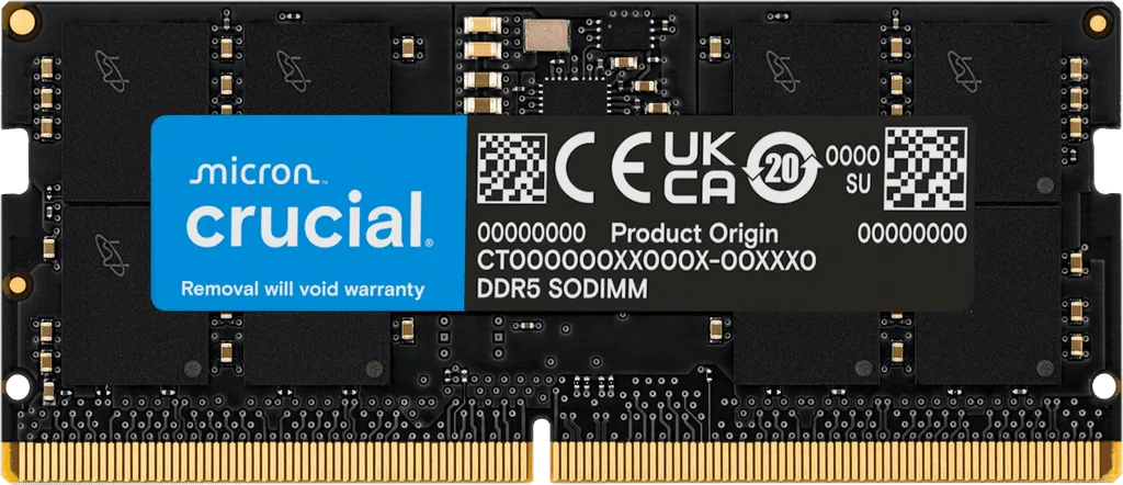 Crucial CT16G56C46S5 16Go (1x16Go) SO-DDR5 5600Mhz — vue 1