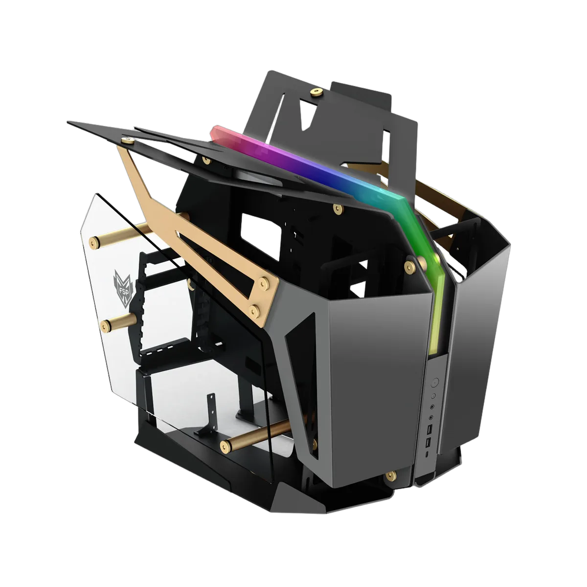 FSP T-WINGS CMT-710 Gold - GT/Sans Alim/E-ATX + ITX — vue 1