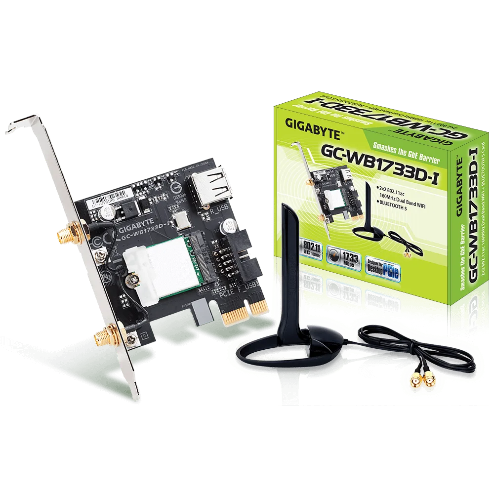 Gigabyte PCI-E BT5/WiFi AC - GC-WB1733D-I — vue 1
