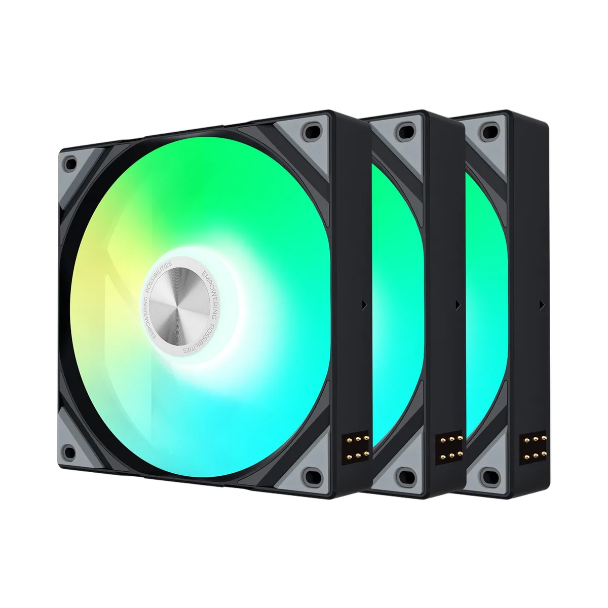 TRYX ROTA SL ARGB (Pack 3x120mm) - Noir — vue 1