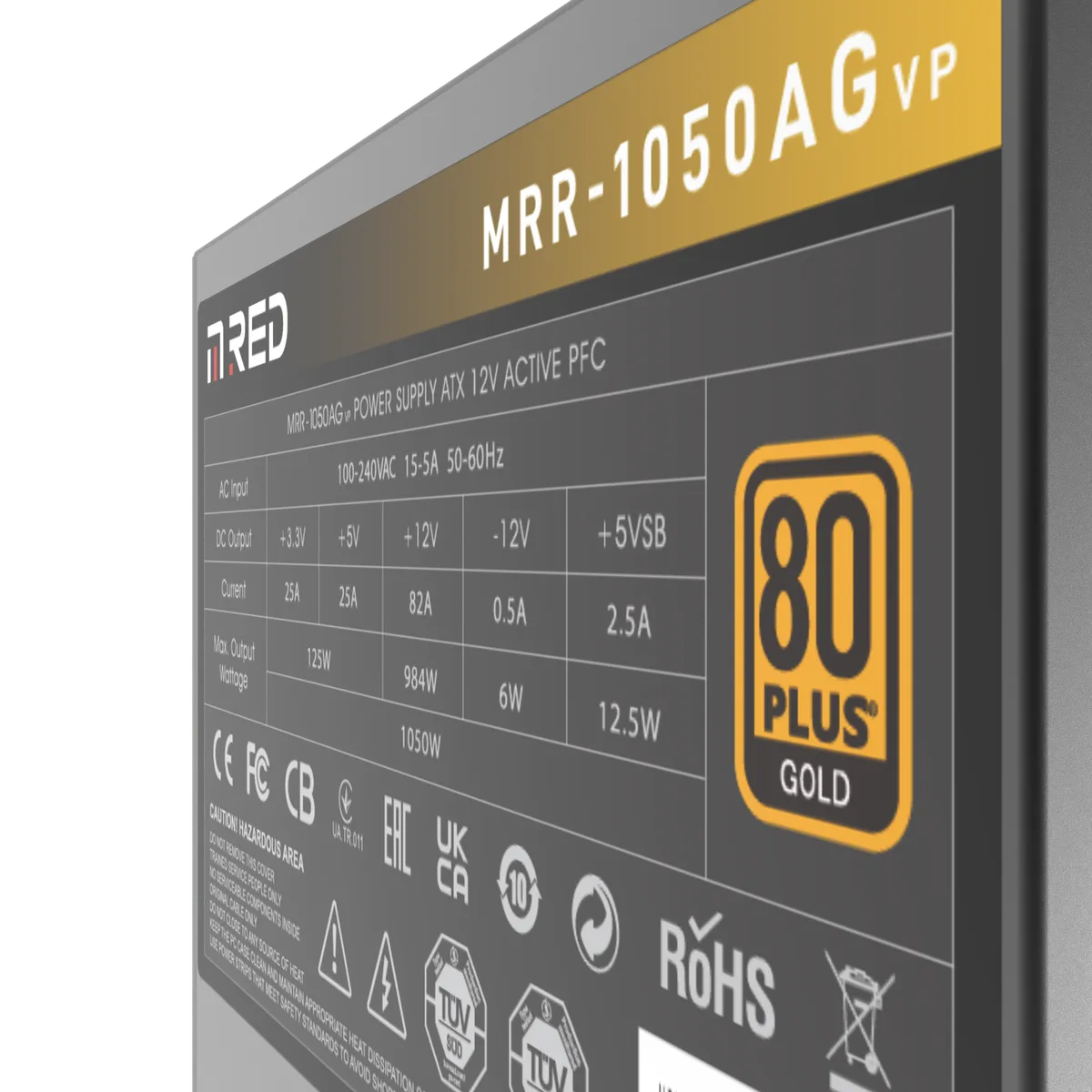 M.RED ATX 1050W - 80+ Gold - MRR-1050AG (VP) Gen 5.0 — vue 5