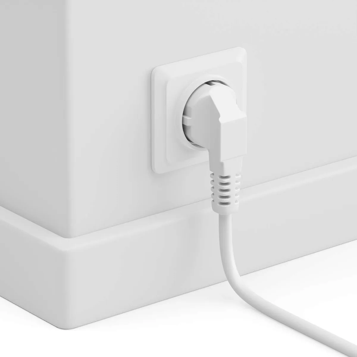 Compatible Câble d'alimentation (CEE 7 vers C13) - 2m Blanc — vue 4