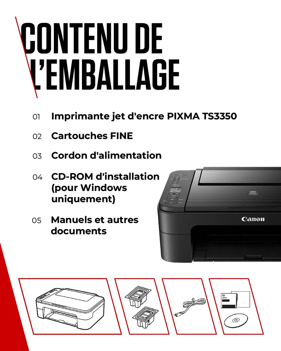 Canon PIXMA TS3350-Seconde Vie — vue 6