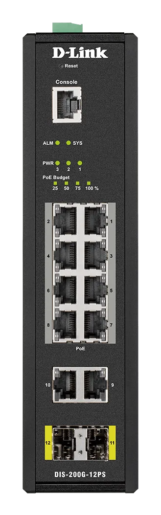D-Link 8 Ports Gigabit + 2 Ports SFP - Manageable — vue 3