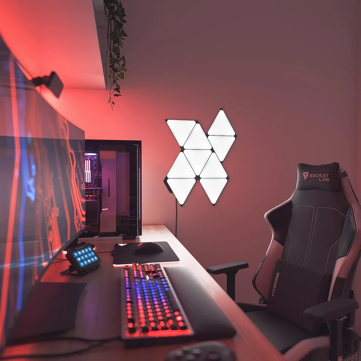 Nanoleaf Shapes Black Triangles Pack Expansion - 3 pièces — vue 3