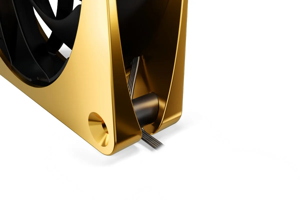 Alphacool Apex Stealth Metal 120mm - 3000rpm GOLD — vue 3